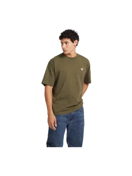 Koszulka Guess Jeans z logo zielona