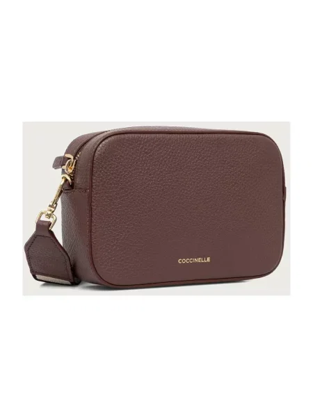 Coccinelle torebka crossbody skórzana czerwona