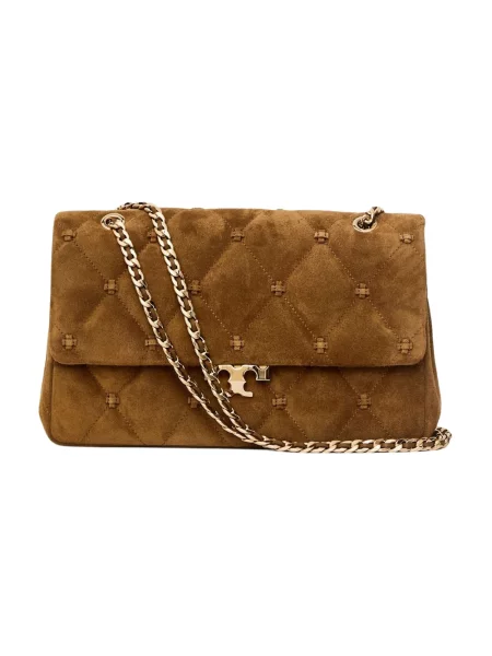 Torebka Tory Burch zamszowa brązowa
