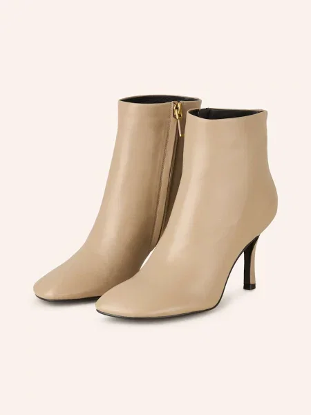 Lola Cruz Botki beige beżowe