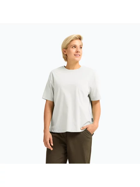 Tricou de trekking pentru femei Jack Wolfskin Travel T stark white alb