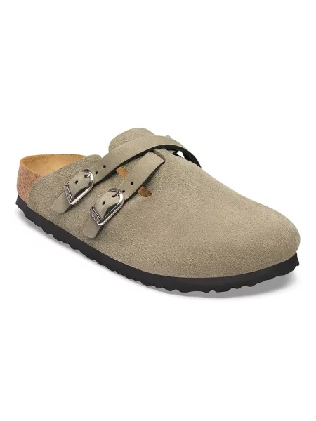 Birkenstock σαγιονάρες mules Γυναικεία σουέτ Blair Suede Leather μπεζ