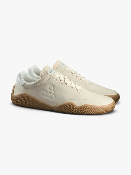 Vivobarefoot sneakers din piele MOTUS STUDIO SNEAKER LTH bej