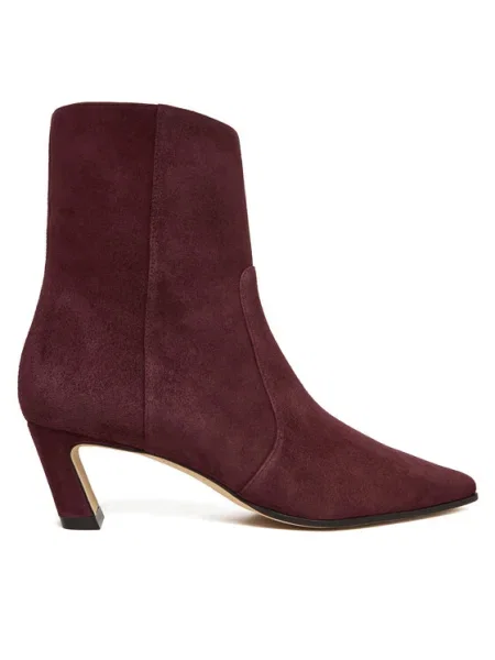 Členková obuv Stuart Weitzman Stassi bordová