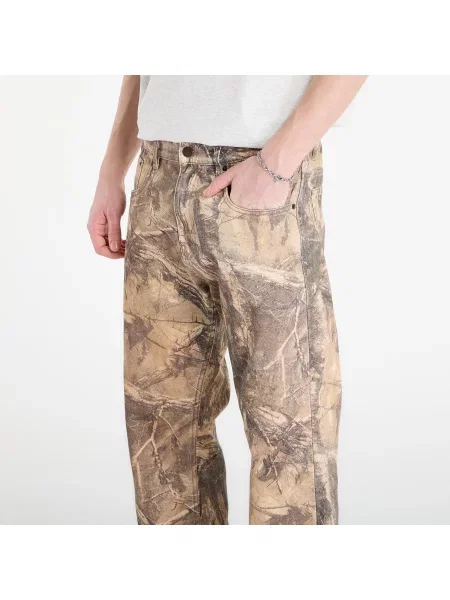 Blugi PLEASURES Hendrix Flare Jeans Brown Tree 38 maro
