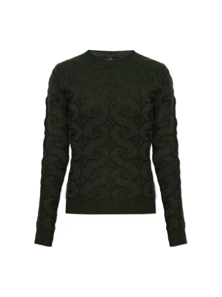 Sweter Etro wełniany zielony