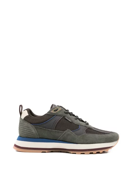 Sneakerși Paul Smith cu șireturi din dantelă maro