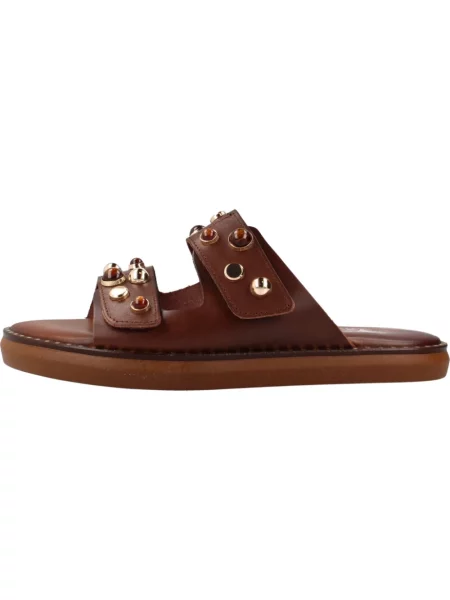 Klapki Caryatis Greek Sandals brązowe