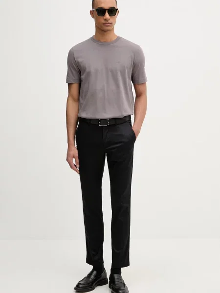 BOSS pantaloni chinos pentru bărbați negru