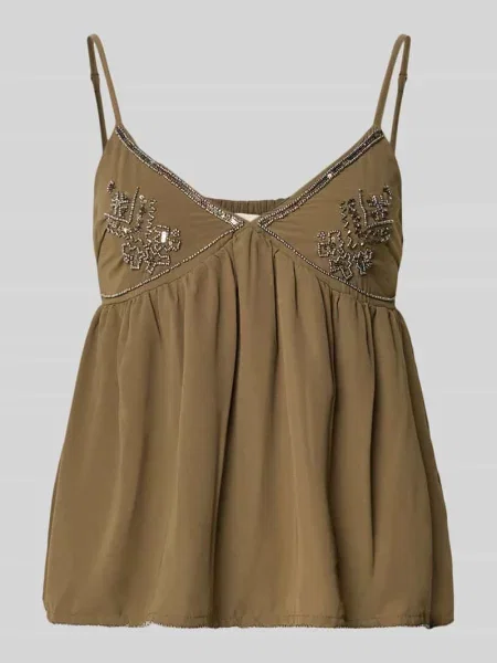 Haftowany top Only czarny