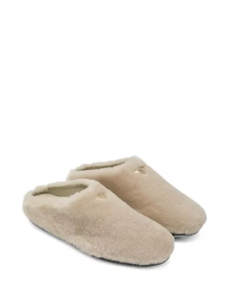 Papuci tip mules Prada din piele de oaie