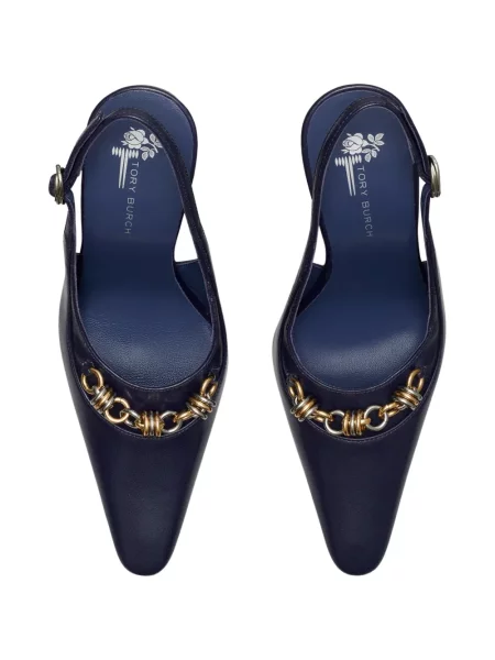 Colier Tory Burch slingback albastru