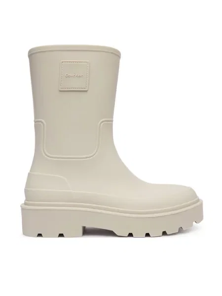 Calvin Klein Cizme de cauciuc Rainboot Rubber Crem