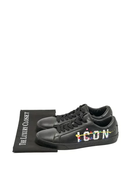 Sneakerși Dsquared2 cu imagine negru