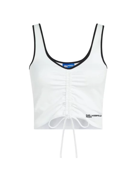 Sutien Karl Lagerfeld cu volane alb