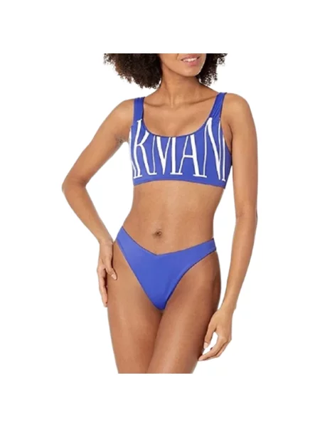 Bikini Emporio Armani niebieskie