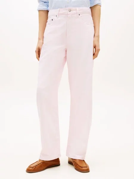 Tommy Hilfiger Dżinsy Barrel Kobiety jednolity różowy