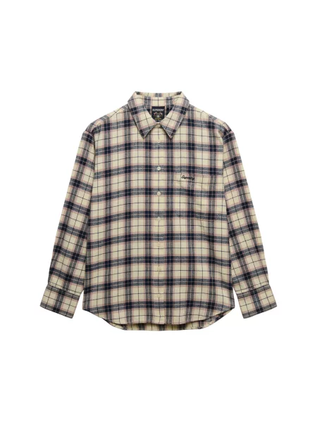 Superdry & Co Bluză crem / bleumarin / pudră roz