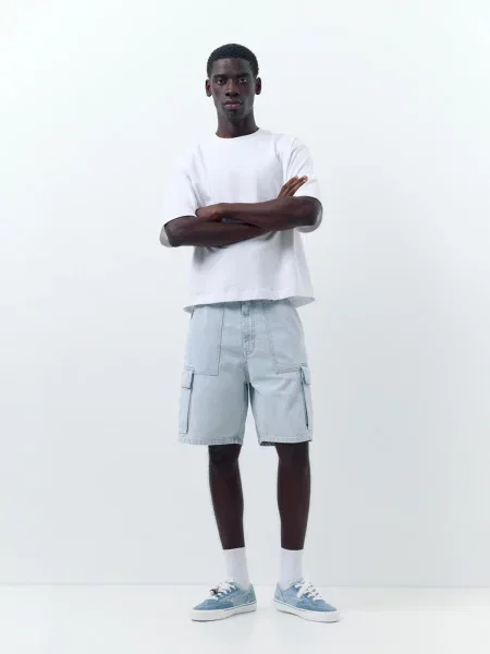 Pull&Bear Pantaloni eleganți deschis albastru