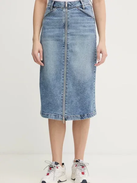 Calvin Klein Jeans fustă jeans albastru