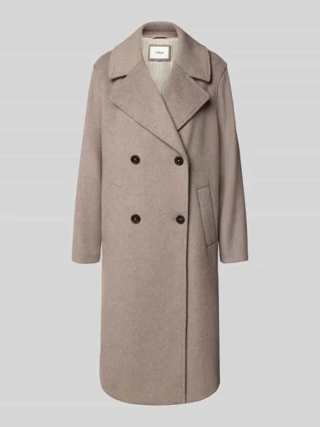 Płaszcz o kroju relaxed fit z dodatkiem wełny S.oliver Red Label