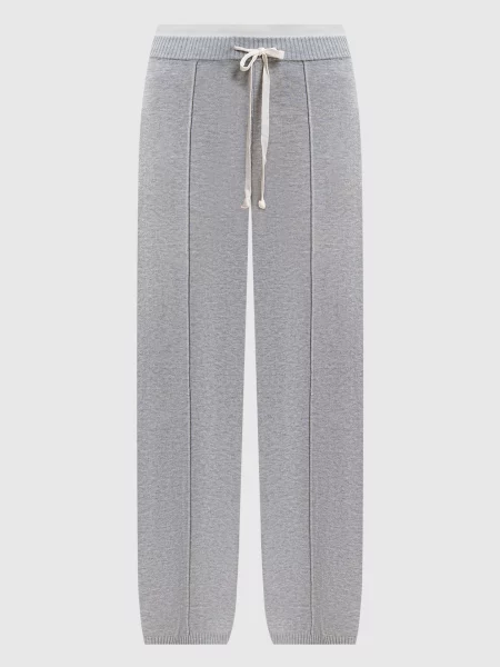 Спортивні штани з логотипом Twinset сірі