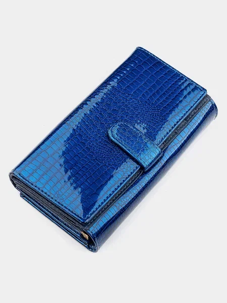 ST Leather Accessories Гаманець Шкіра синій