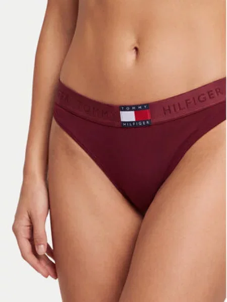 Tommy Hilfiger Klasikinės kelnaitės Tamsiai raudona
