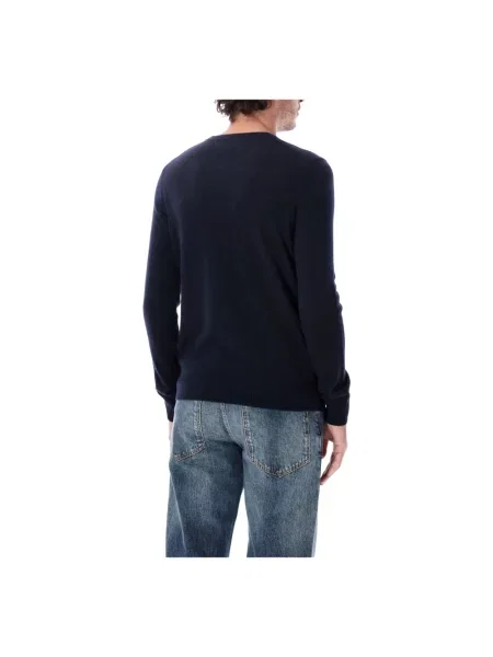 Sweter Emporio Armani z kaszmiru niebieski