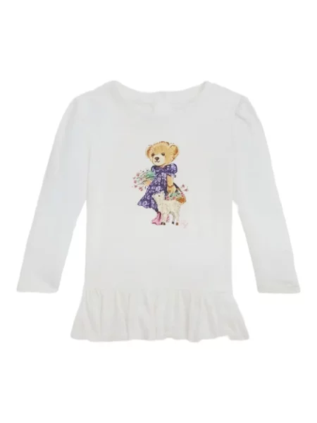 Koszulka polo dziecięca Polo Ralph Lauren biała