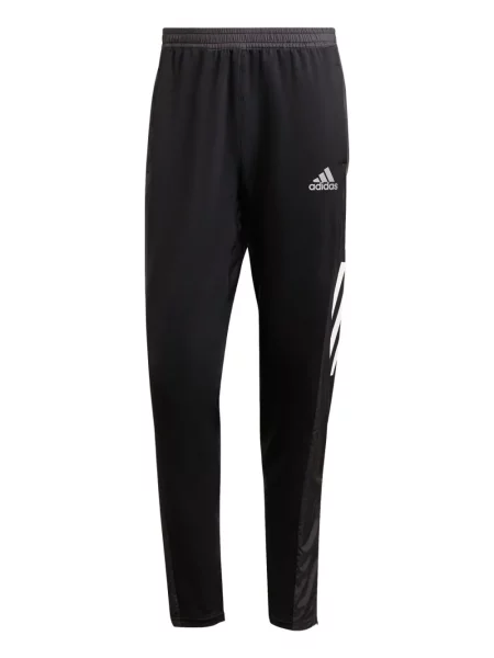 Leggings Adidas cu dungi cu imagine alergare negru