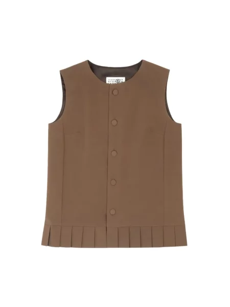 Top Mm6 Maison Margiela brązowy