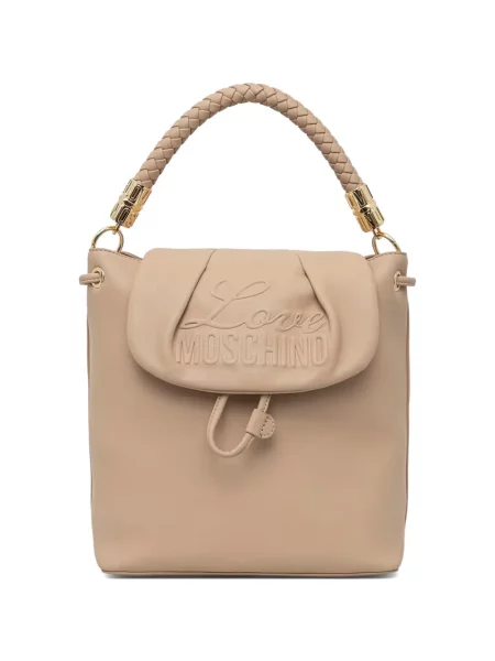 Rucsac Love Moschino țesut cu autograf