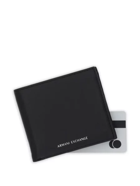 Portofel Armani Exchange cu imagine negru