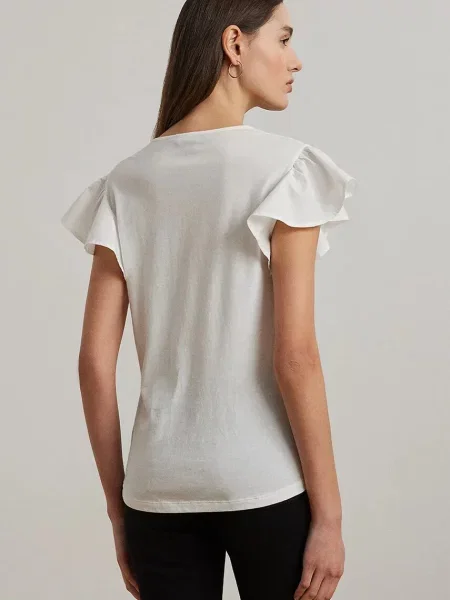 Bluzka Lauren Ralph Lauren biała