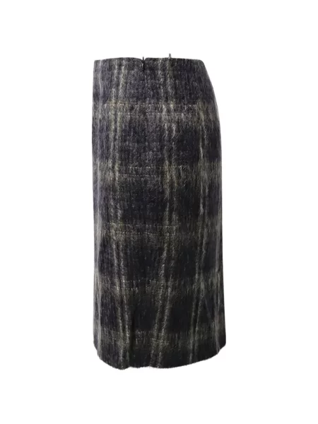 Fustă Max Mara în carouri gri