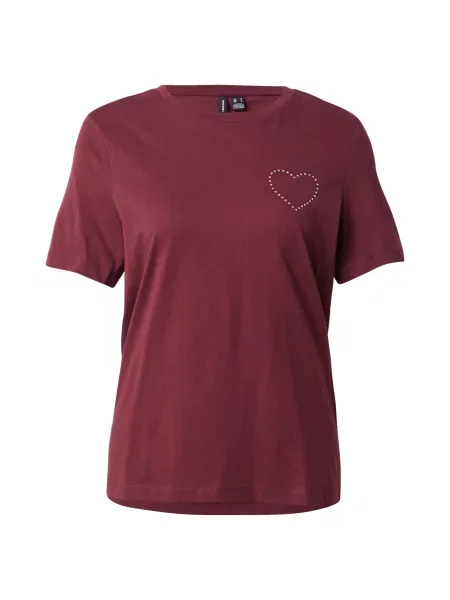 VERO MODA Tricou VMFIE merlot roșu