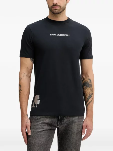 Tricou Karl Lagerfeld cu imagine albastru