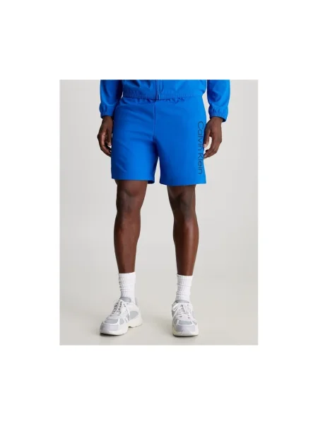 Pantaloni Calvin Klein Jeans albastru