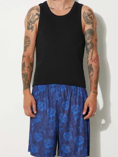 Kratke hlače Aries Aries x Umbro Roses Football Shorts modra