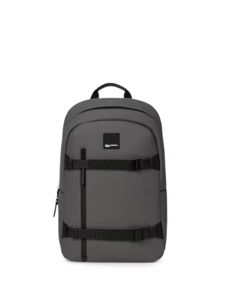 Rucsac Karl Lagerfeld Jeans din piele gri