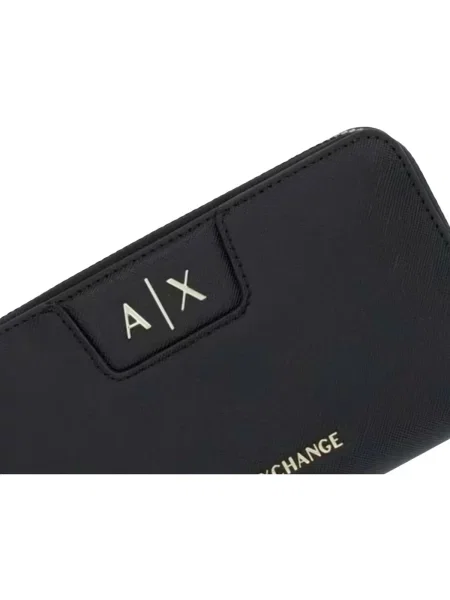 Peňaženka Armani Exchange z ekologickej kože čierna