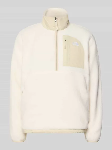 Sweter z polaru z kieszenią typu napoleon Model YUMIORI' The North Face biały