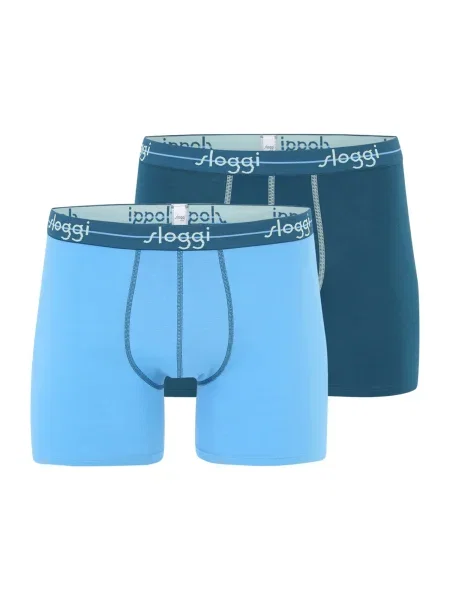 SLOGGI Boxeri deschis / verde petrol / verde mentă albastru