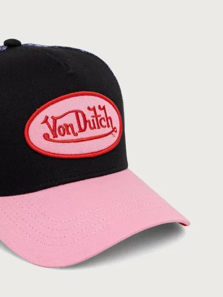Von Dutch Шапка trucker от материя розово