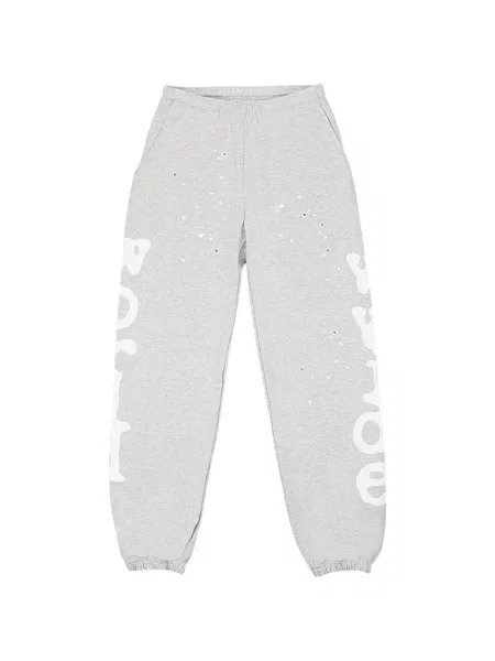 Pantaloni Sp5der cu imagine alergare gri