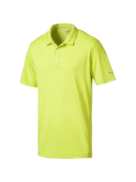Tricou polo Puma cu autograf verde