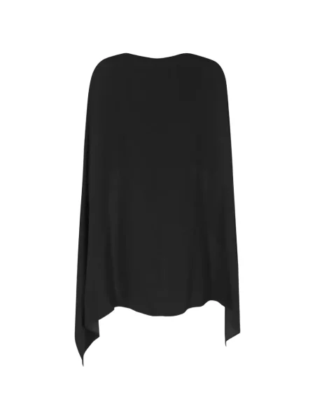 Geacă Alberta Ferretti din satin asimetrică negru