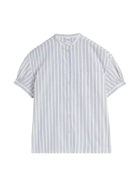 Bluzka Aspesi ze stójką z krótkim rękawem