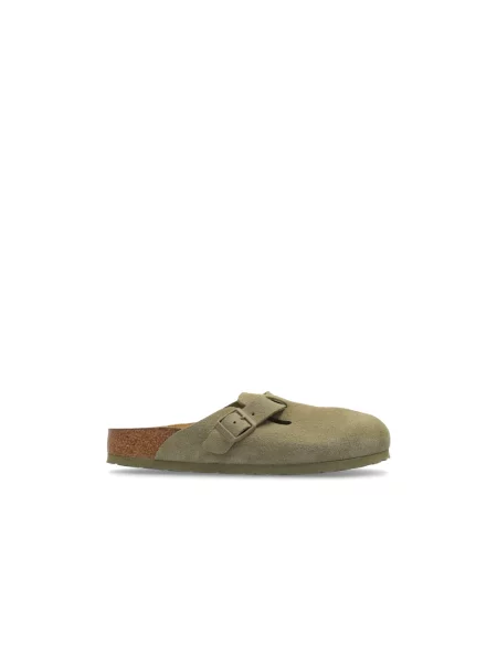 Birkenstock Klapki Boston Leve Zielony beżowe